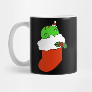 Christmas Stocking Chameleon Mug